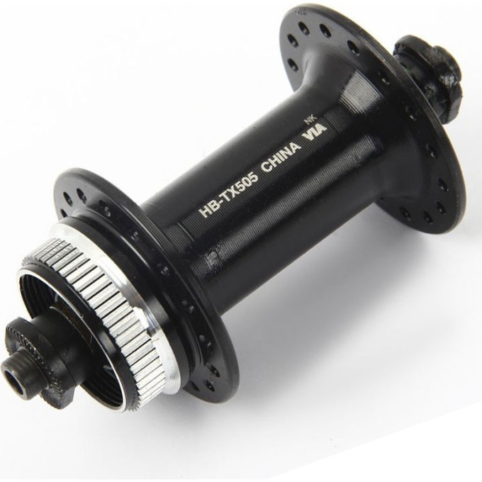 Втулка передняя SHIMANO TOURNEY TX505, 36 отверстий, QR, C.LOCK, без кожуха, черный EHBTX505A5