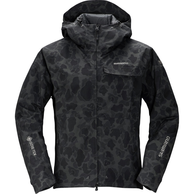 Куртка утеплённая SHIMANO RB-01JS GORE-TEX чёрный камуфляж M 59YRB01JS65