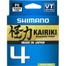 Леска плетёная SHIMANO KAIRIKI 4 PE 150 м зеленая 0,10 мм 6,8 кг LDM54TE0810015G
