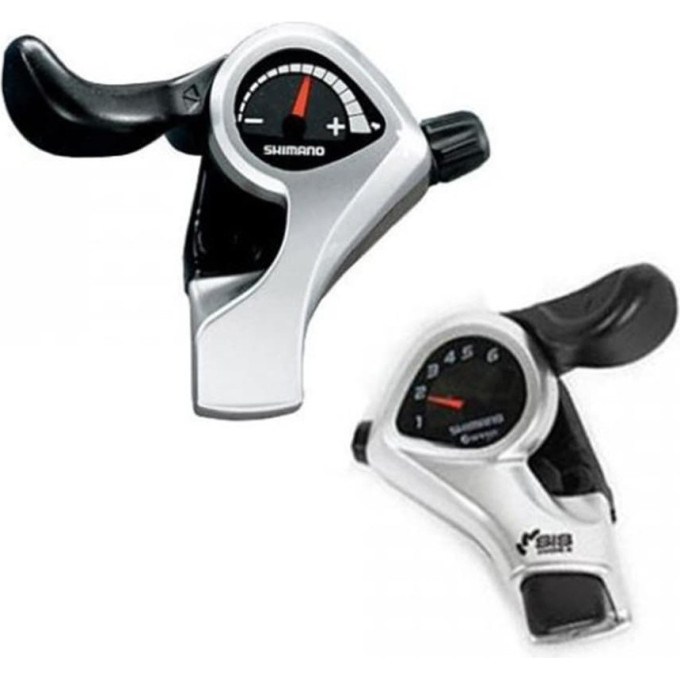 Шифтер SHIMANO TOURNEY, TX50, левый/правый, 3x6(Frict) скоростей, трос+оплетка ESLTX50P6FAT