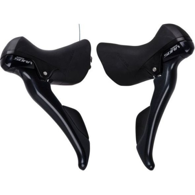 Шифтер/Тормозная ручка SHIMANO SORA, R3000, левый/правый, 3X9 скоростей, трос+оплетка ESTR3000TPA