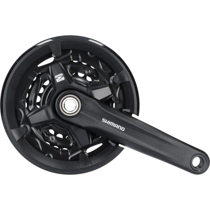 Система SHIMANO ALTUS, MT200-3, 175мм, 40/30/22T, интегрированый вал, с защитой, черный, для 9 скоростей EFCMT2103EX002CL
