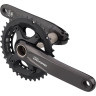 Система SHIMANO DEORE, M6000-2, 175 мм, интегрированный вал, 10 скоростей, 36/26T без каретки, черный EFCM6000EX66X