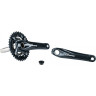 Система SHIMANO DEORE, M617, 175 мм, интегрированный вал, 38/24T без каретки, черный EFCM617EX84L