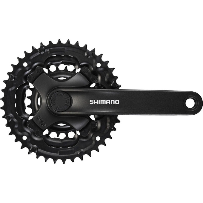 Система SHIMANO TOURNEY TY301, 175 мм, квадрат, 42/34/24, без защиты, черный, без упаковки AFCTY301E244XL