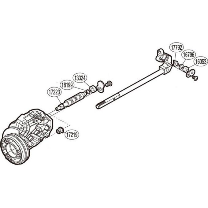 Запчасть для катушки SHIMANO OSCILLATION SET набор для бесконечного винта PK0416
